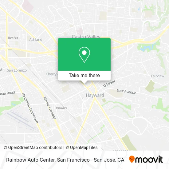 Rainbow Auto Center map