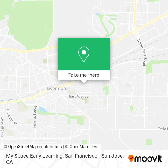 My Space Early Learning map
