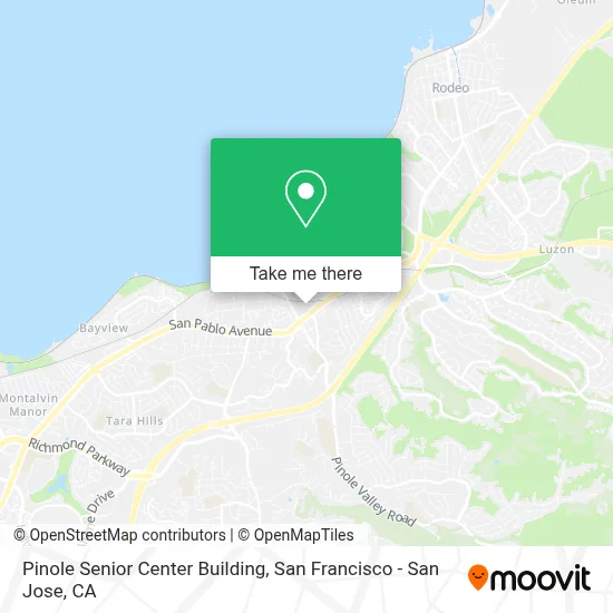 Pinole Senior Center Building map