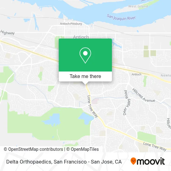 Delta Orthopaedics map