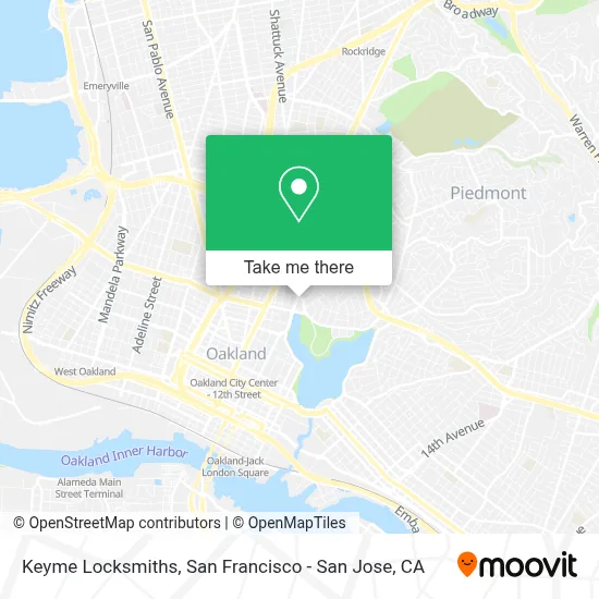 Keyme Locksmiths map