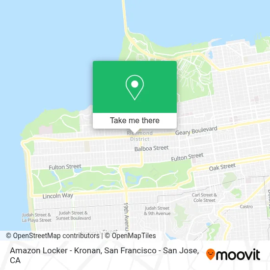 Amazon Locker - Kronan map