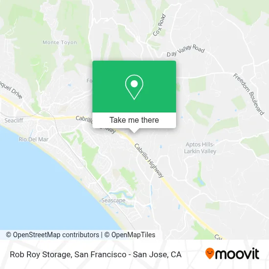 Rob Roy Storage map