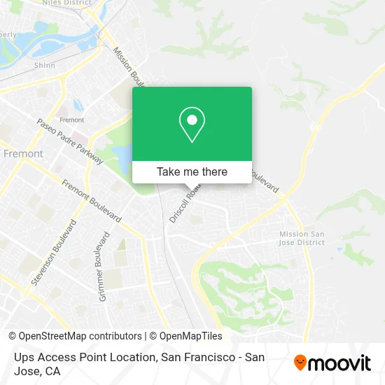 Ups Access Point Location map