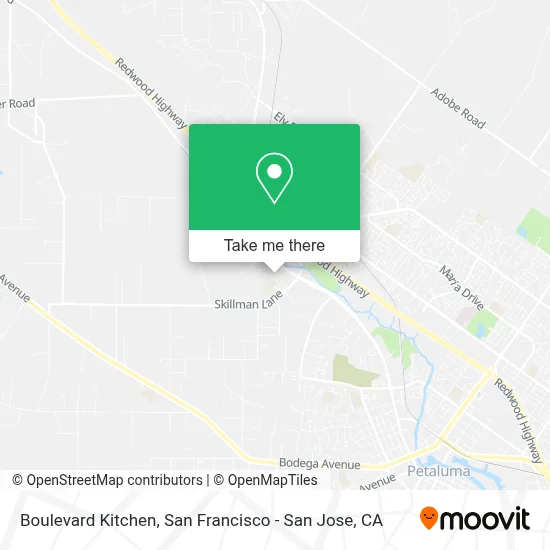Boulevard Kitchen map