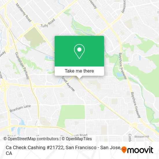 Ca Check Cashing #21722 map