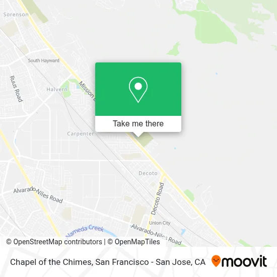 Chapel of the Chimes map