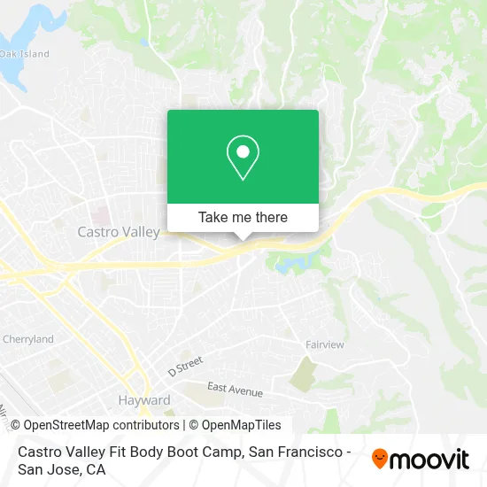 Castro Valley Fit Body Boot Camp map