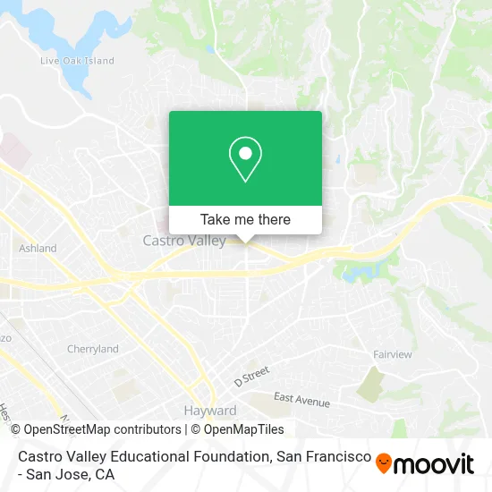 Castro Valley Educational Foundation map
