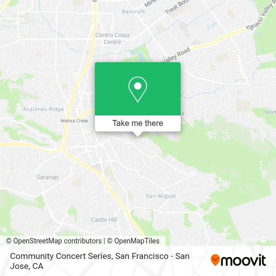 Community Concert Series map