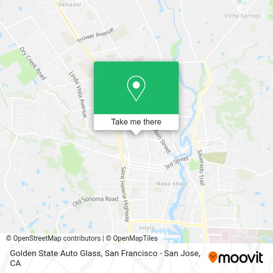 Golden State Auto Glass map