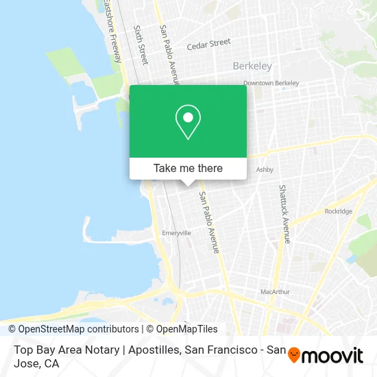 Top Bay Area Notary | Apostilles map