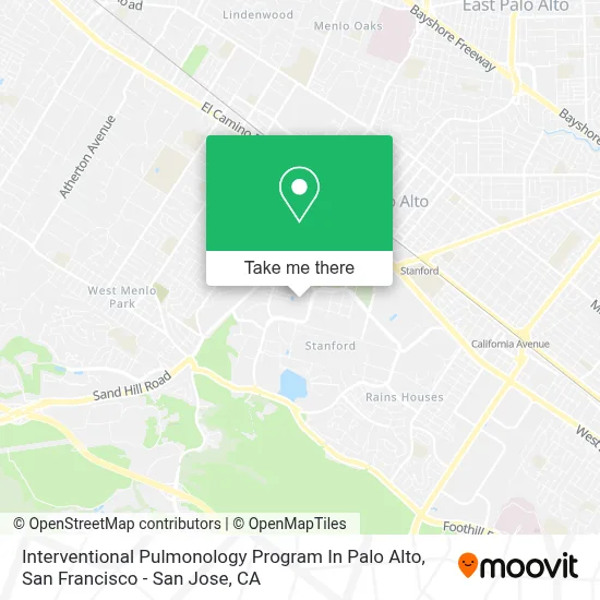 Interventional Pulmonology Program In Palo Alto map