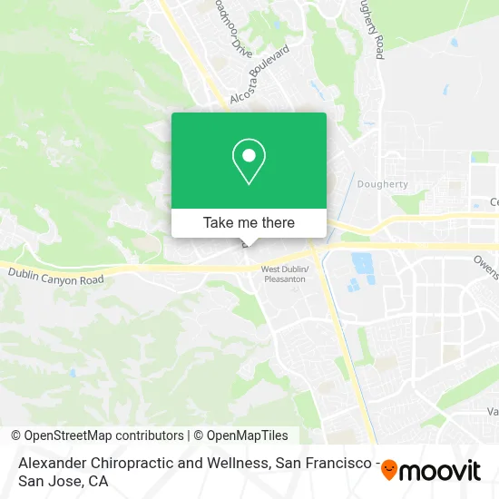 Alexander Chiropractic and Wellness map