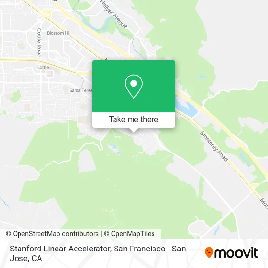 Stanford Linear Accelerator map