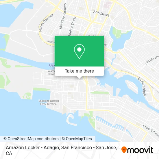 Amazon Locker - Adagio map