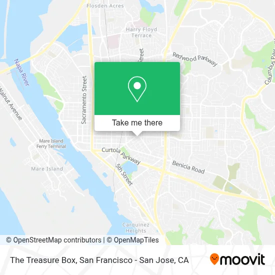 The Treasure Box map