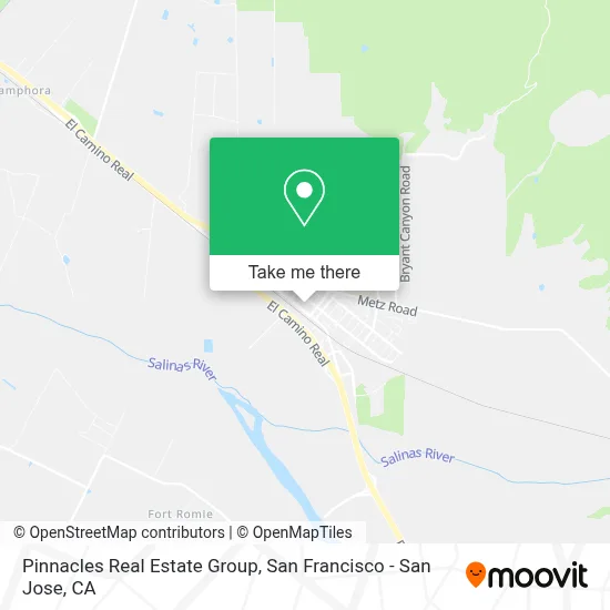 Pinnacles Real Estate Group map