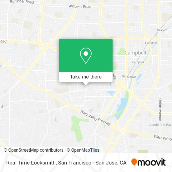 Real Time Locksmith map