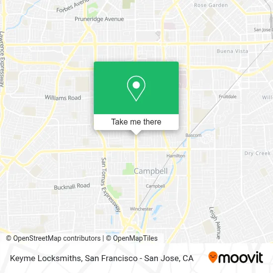 Keyme Locksmiths map