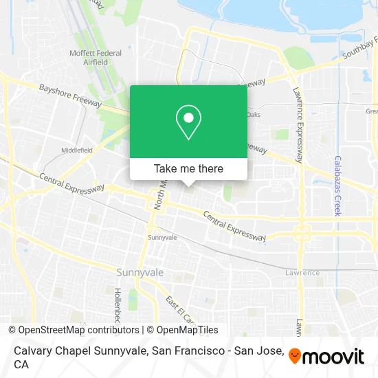 Calvary Chapel Sunnyvale map