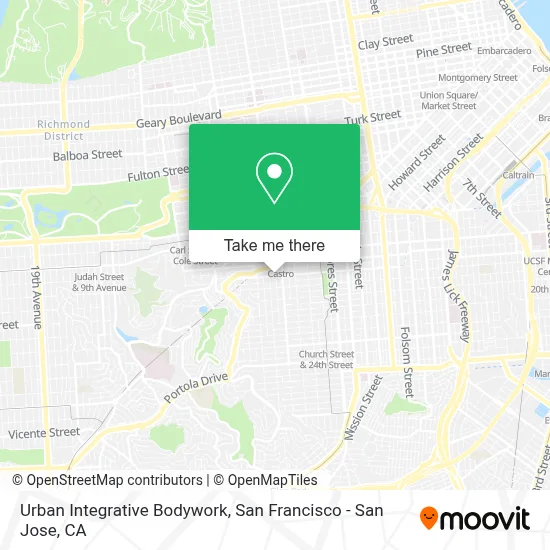 Urban Integrative Bodywork map