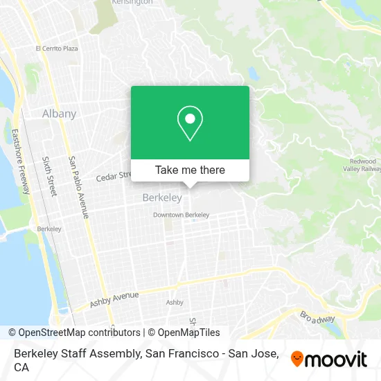 Berkeley Staff Assembly map