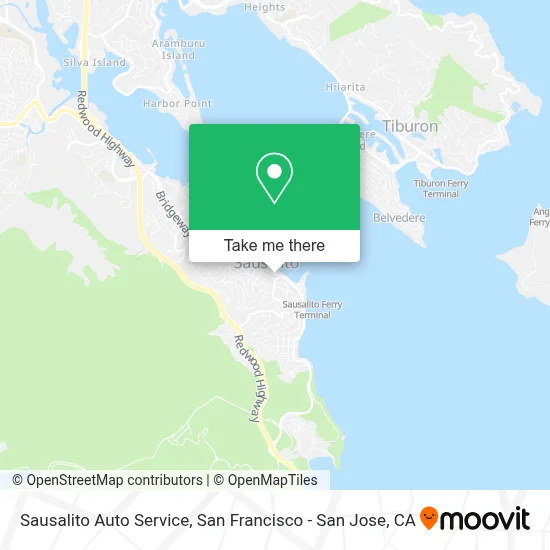 Sausalito Auto Service map