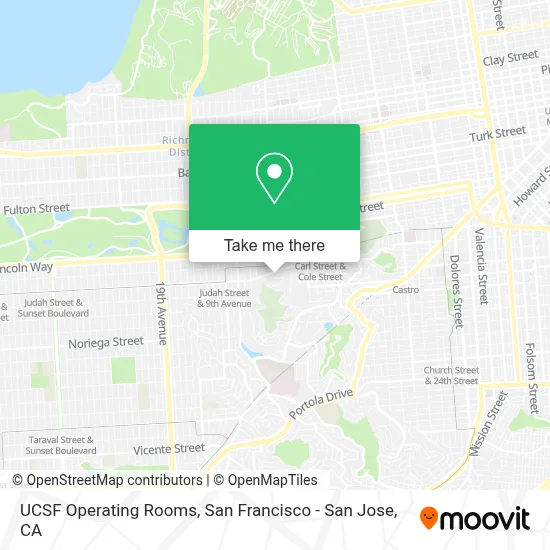 UCSF Operating Rooms map