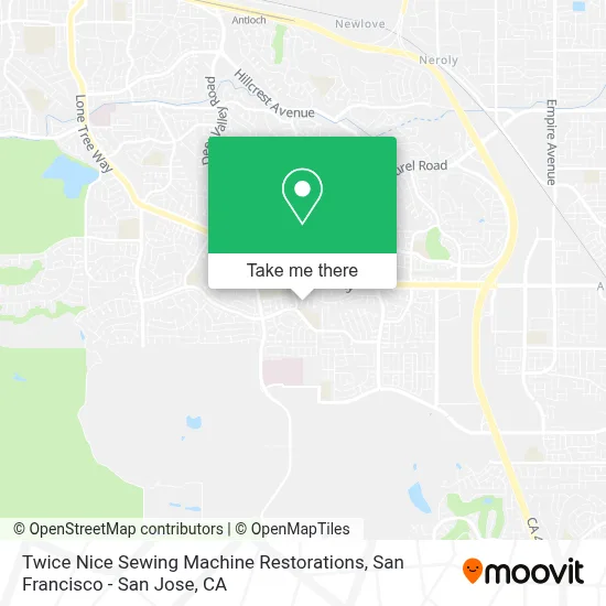 Twice Nice Sewing Machine Restorations map