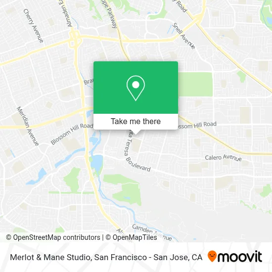 Merlot & Mane Studio map