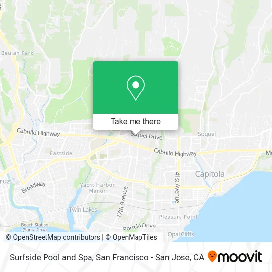 Surfside Pool and Spa map