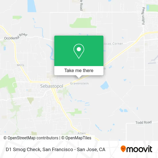 D1 Smog Check map