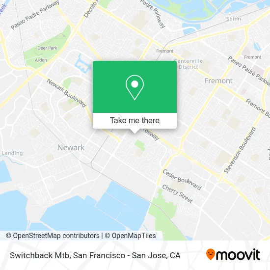 Switchback Mtb map
