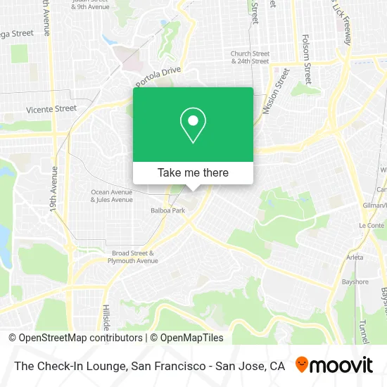 The Check-In Lounge map