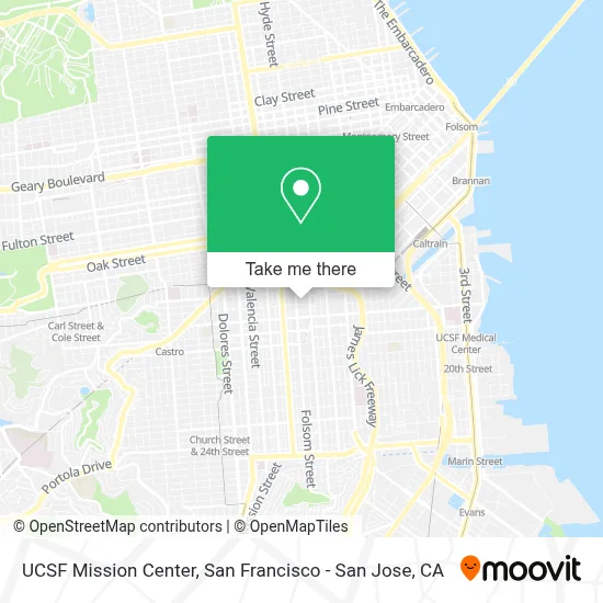 UCSF Mission Center map