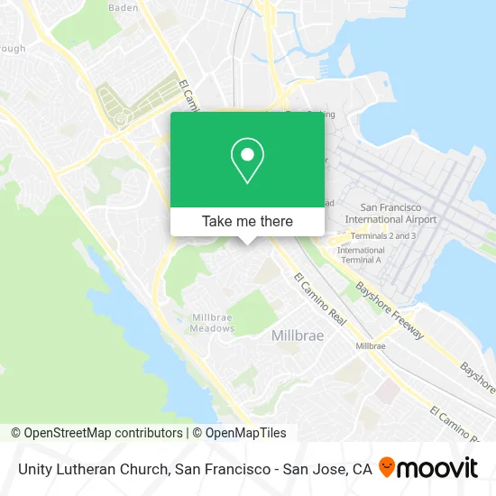Unity Lutheran Church map