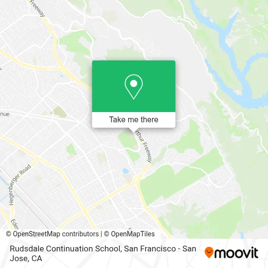 Rudsdale Continuation School map