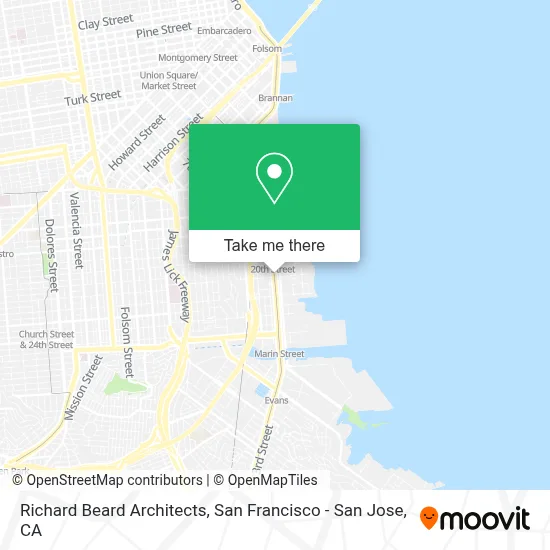 Richard Beard Architects map