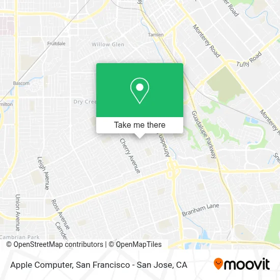 Apple Computer map