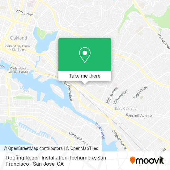 Roofing Repeir Installation Techumbre map