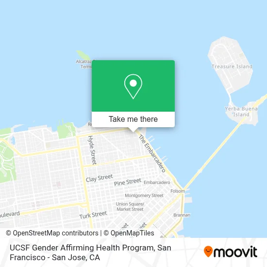 UCSF Gender Affirming Health Program map