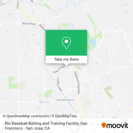 Rbi Baseball Batting and Training Facility map