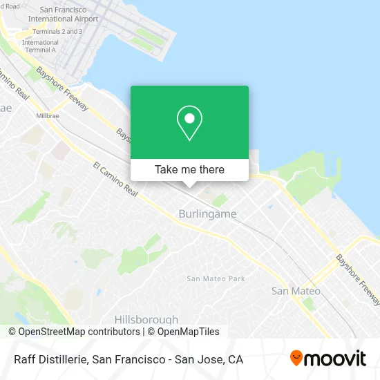 Raff Distillerie map