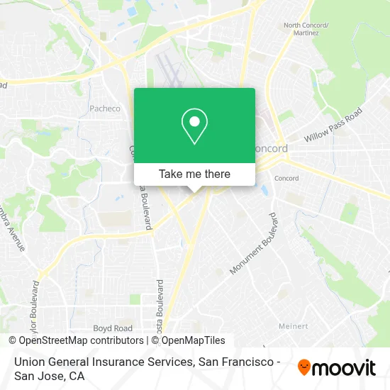 Union General Insurance Services map