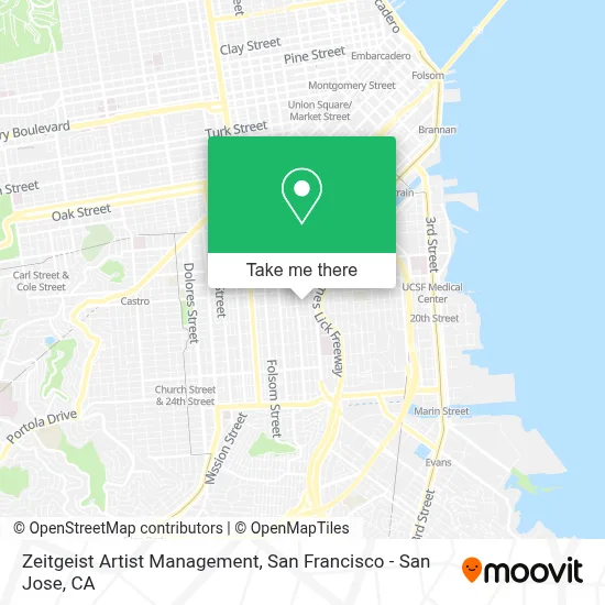 Zeitgeist Artist Management map