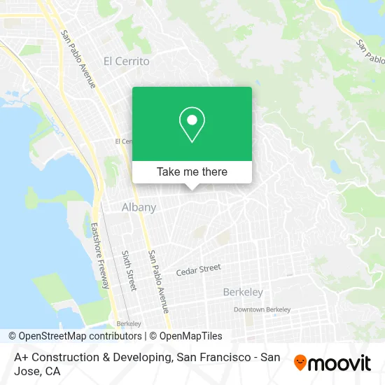 A+ Construction & Developing map