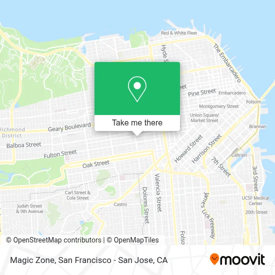Magic Zone map