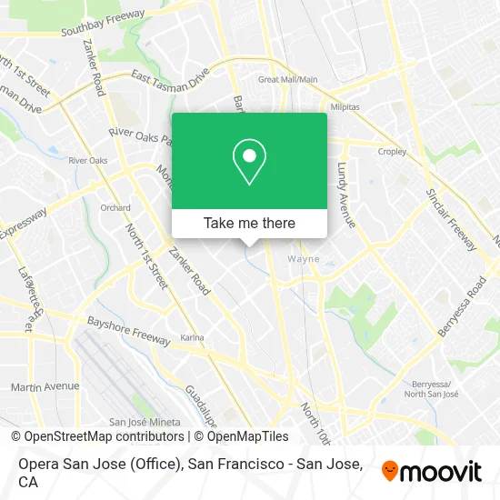 Opera San Jose (Office) map
