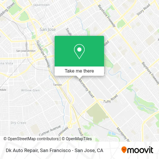 Dk Auto Repair map
